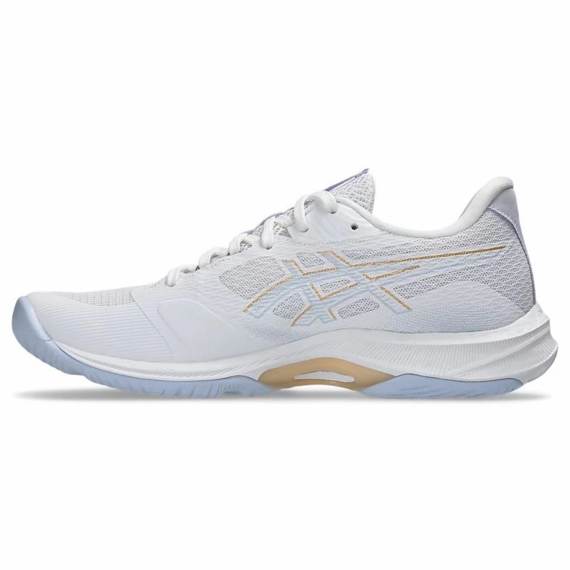 ASICS Netburner Ballistic FF 4 D WIDE Womens Netball Shoes Asics Gel Peake 5 Cricket Shoes