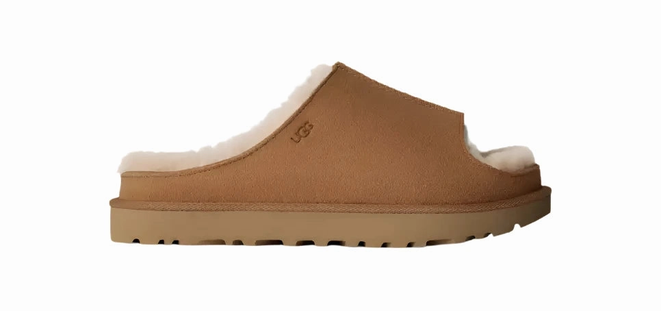 Slippers Colors UGG Women's Greenport Slide Casual Fur-Lined Slippers - Chestnut