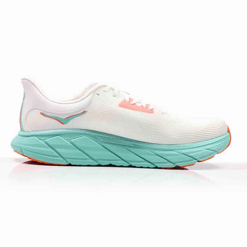 Large Toe Box Running Shoes Hoka One One Arahi 7 Men's Running Shoe - Frost/Aqua Glow