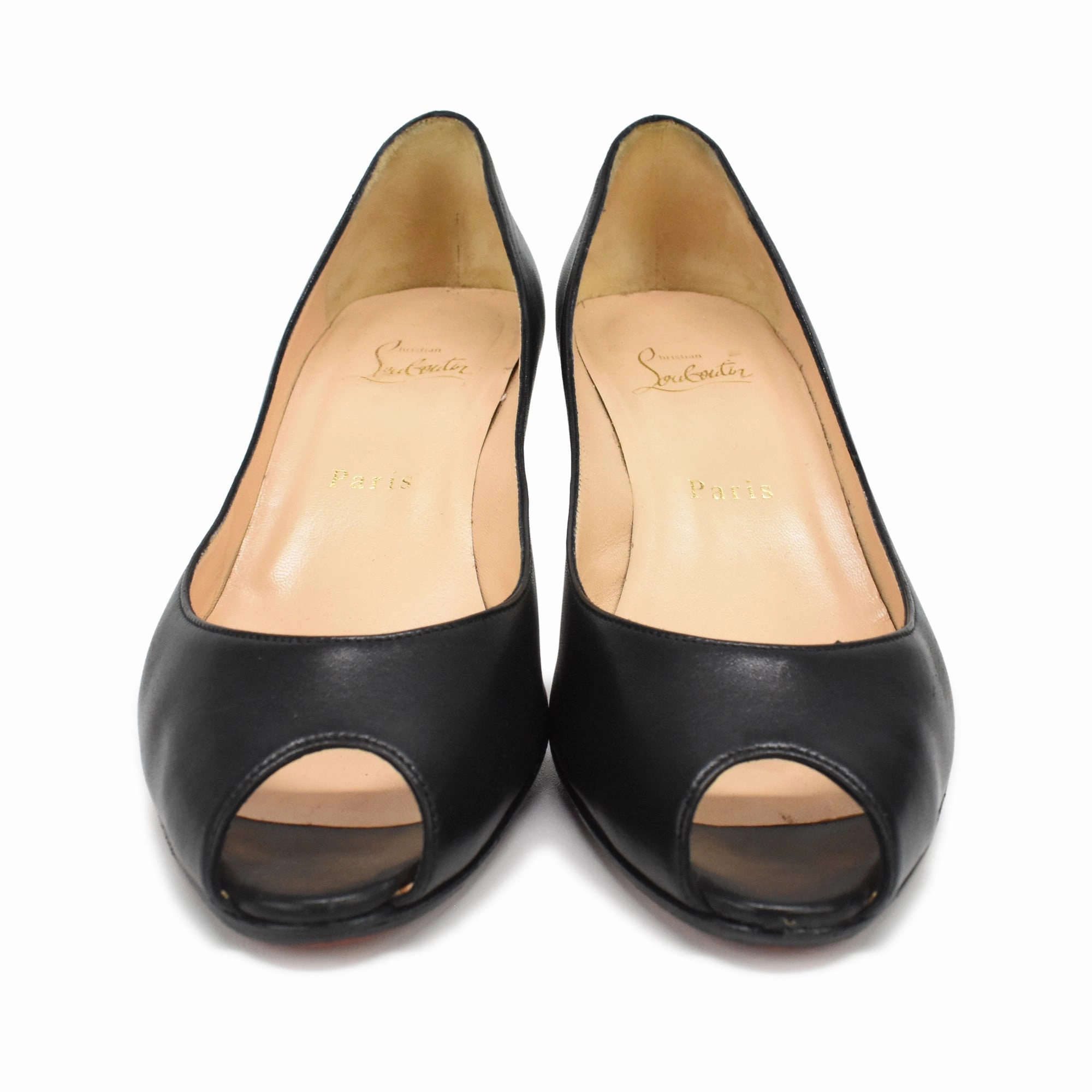 Christian Louboutin 'Materna Peep' Pumps  - Women's 38.5 Hot Legs And High Heels