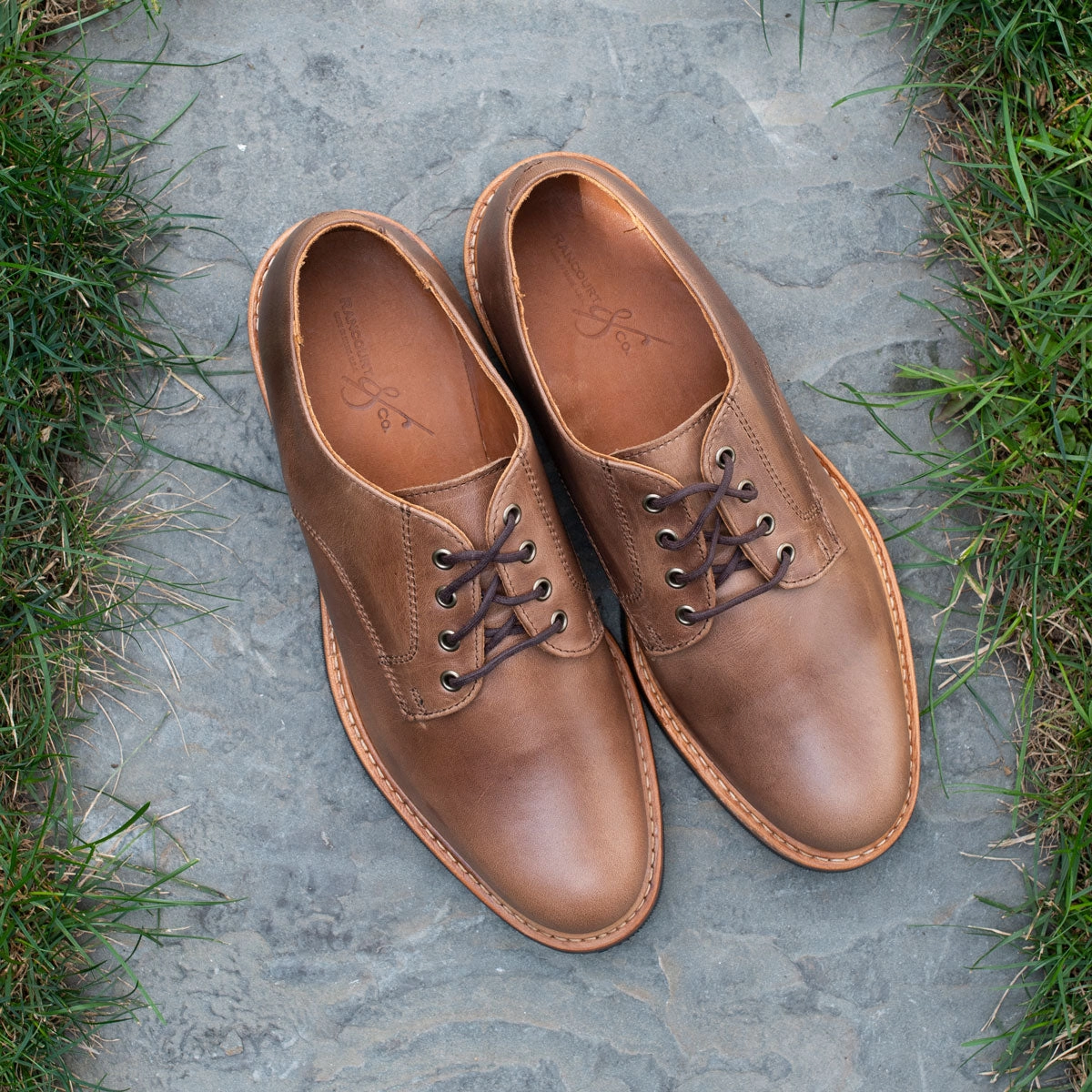 Camden Derby - Natural Top Lace Up Shoes