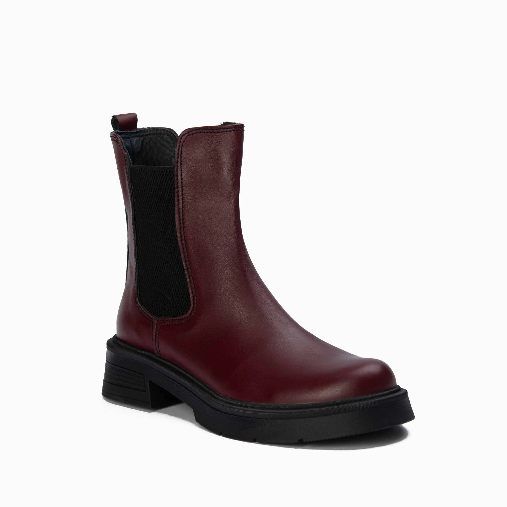 Wexford Waterproof Chelsea Boot Brio Urban Rover Natural Leather Boot-Burgundy