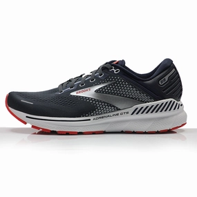 Running Shoes Good For Knees Brooks Adrenaline GTS 22 Men's 2E Wide Fit Running Shoe - Peacoat/India Ink/Grenadine