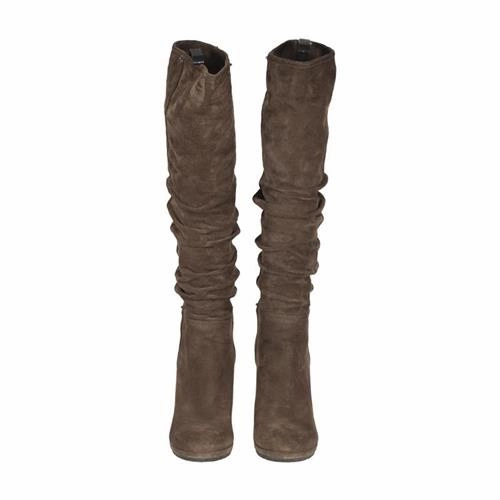 Boots Outfits Prada Sport Suede Wedge Boots