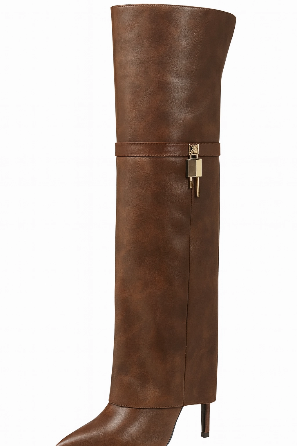 Over The Knee Fold Over High Heel Dreesy Boots Fringe Knee High Cowboy Boots