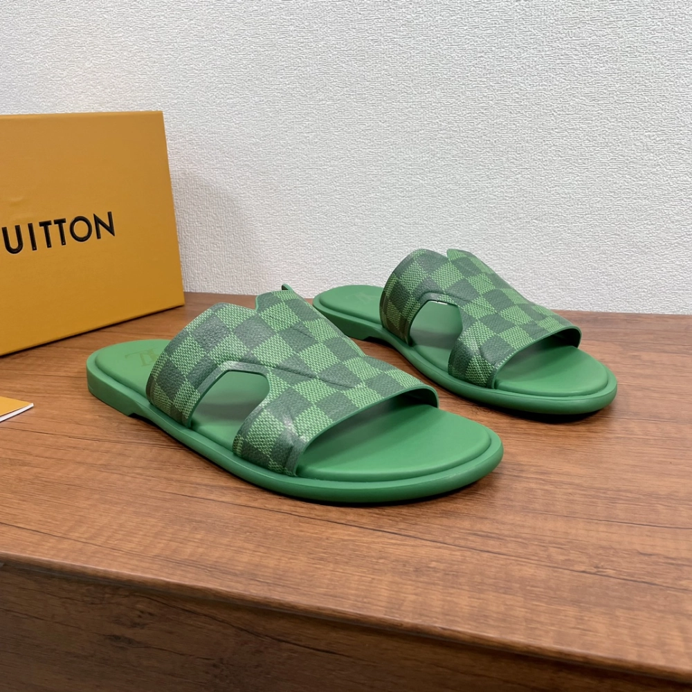 Oasis Mule Green Designer Slides & Sandals for Men Grinch Bedroom Slippers