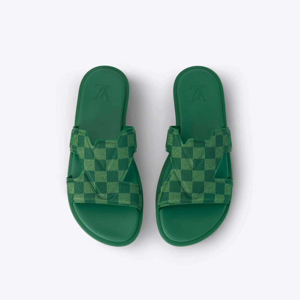 Nude Slides Oasis Mule Green Designer Slides & Sandals for Men