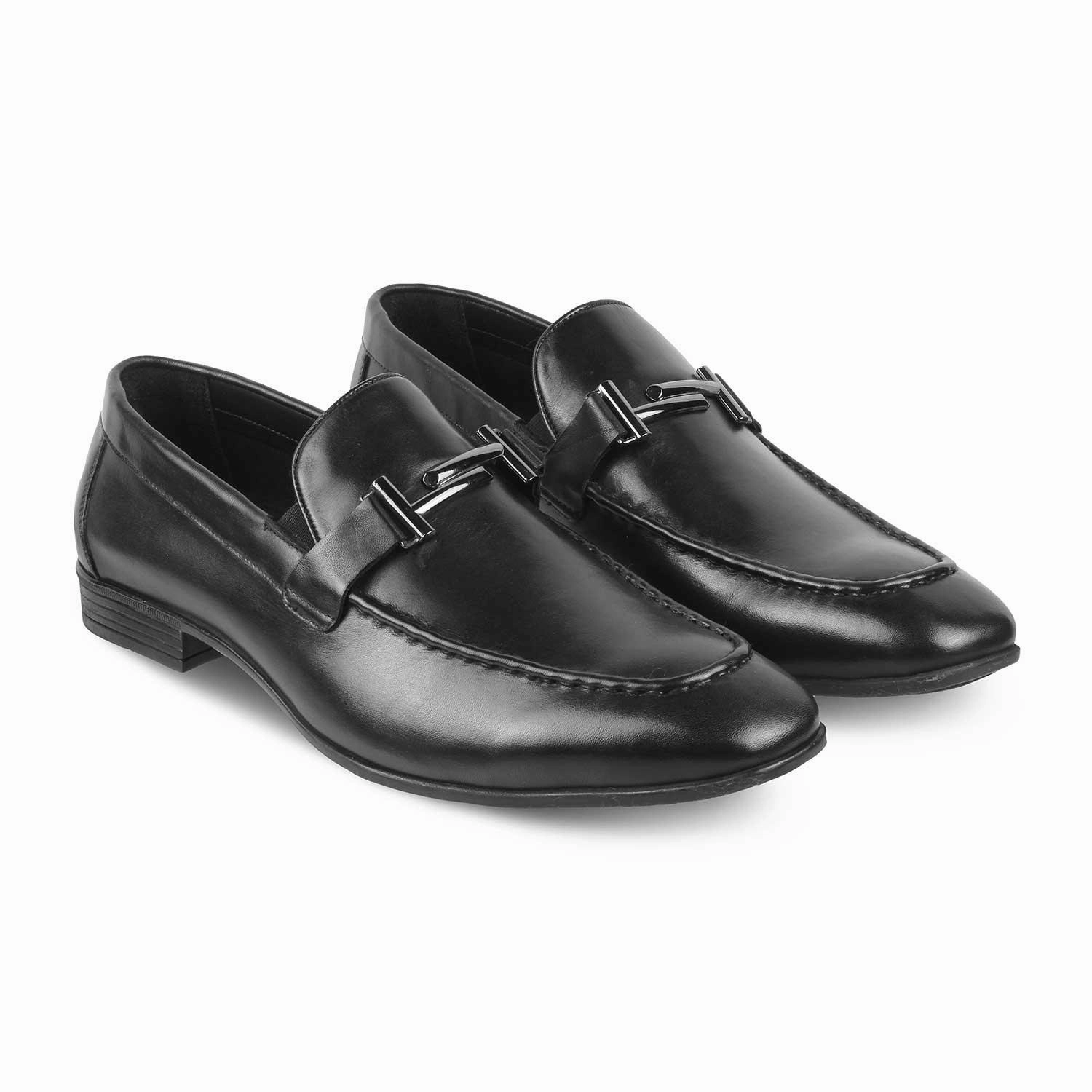 The Salperton Black Men's Leather Loafers Tresmode Loafers Restaurant Baltimore Md