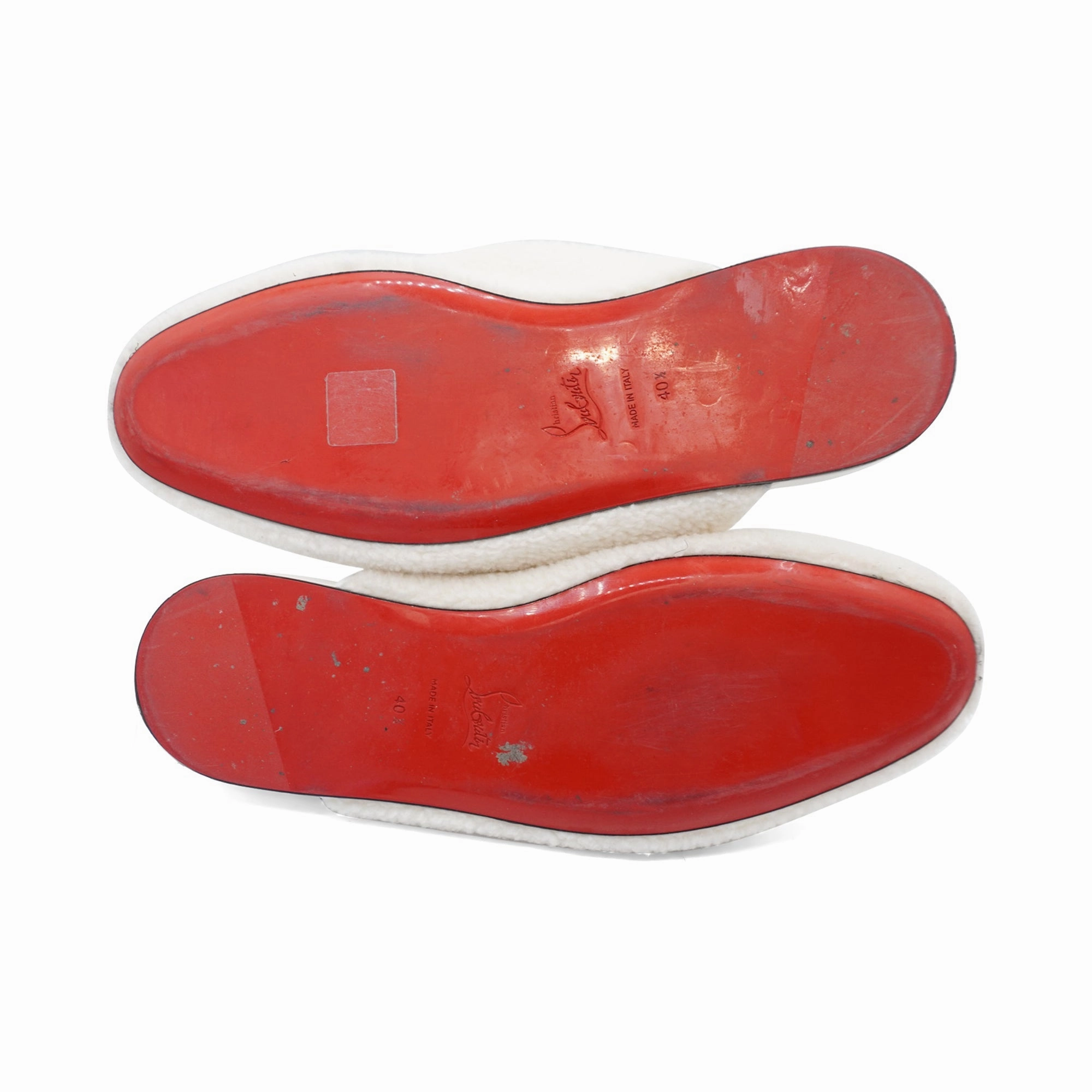 South Park Slippers Christian Louboutin 'Coolito' Shearling Slides - Men's 40.5