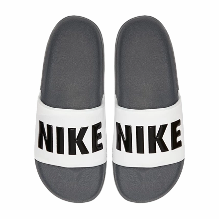 Soft Bottom Slippers Nike Men's Offcourt Slides - Dark Grey / White / Black