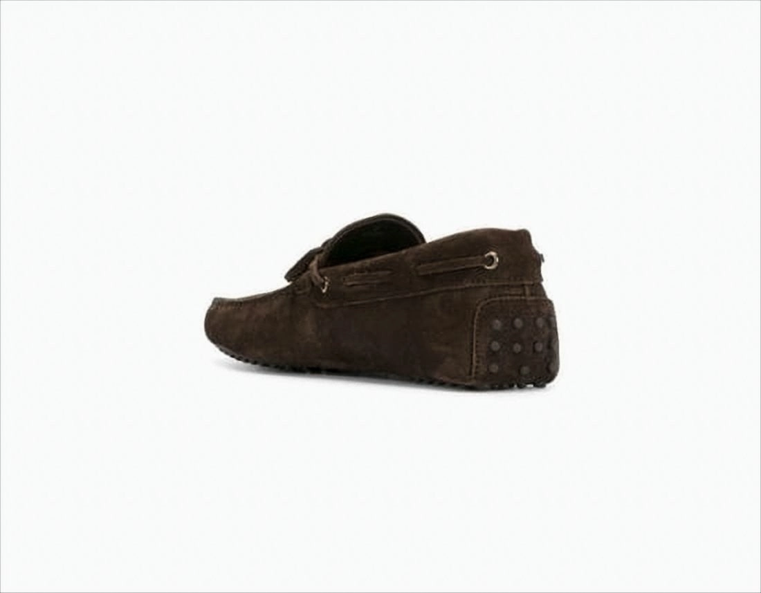 Jorts And Loafers Moccasin Toe Loafers With Decorative Bow And Pebbled Sole