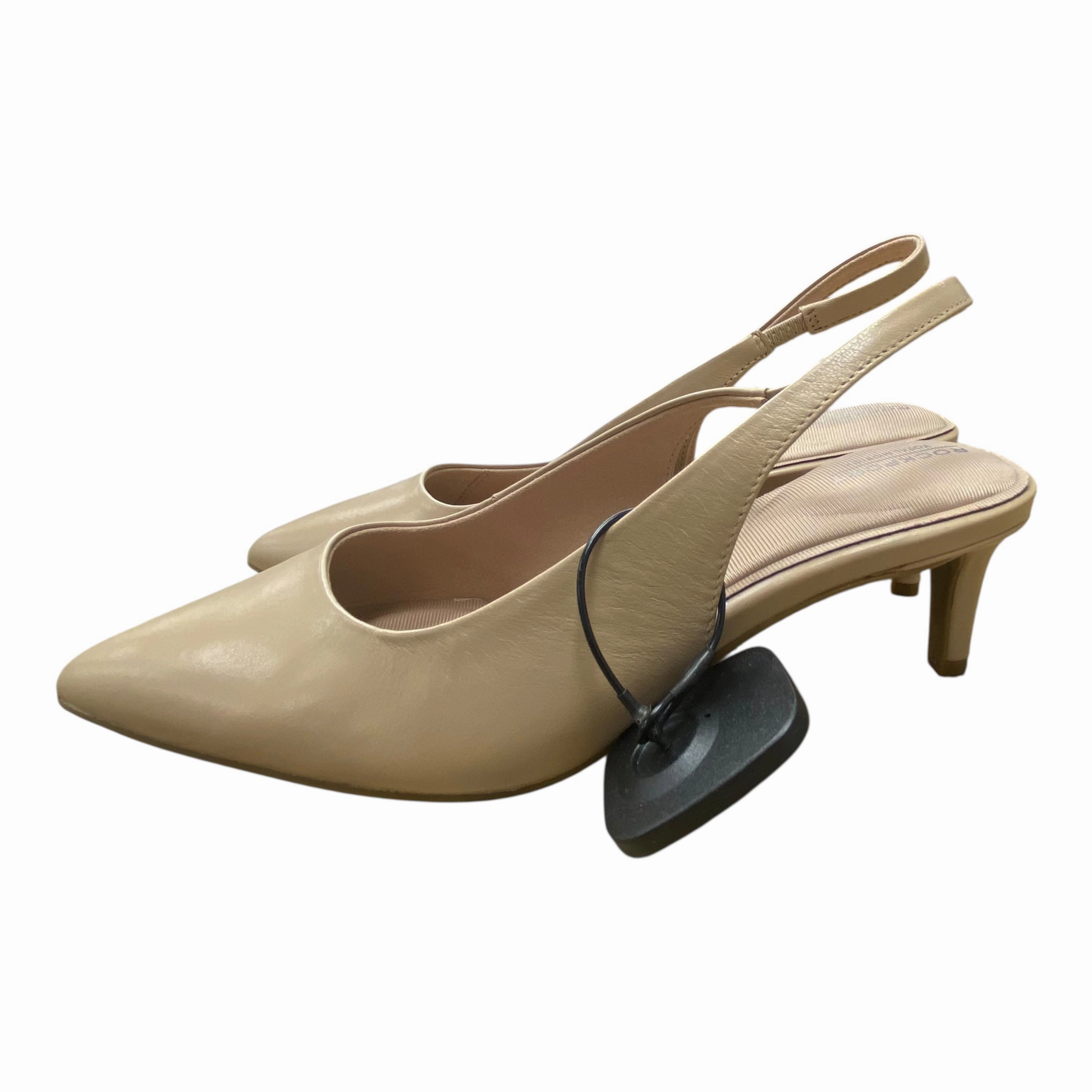Shoes Heels Kitten By Rockport In Tan, Size:7.5 Missionary Heels