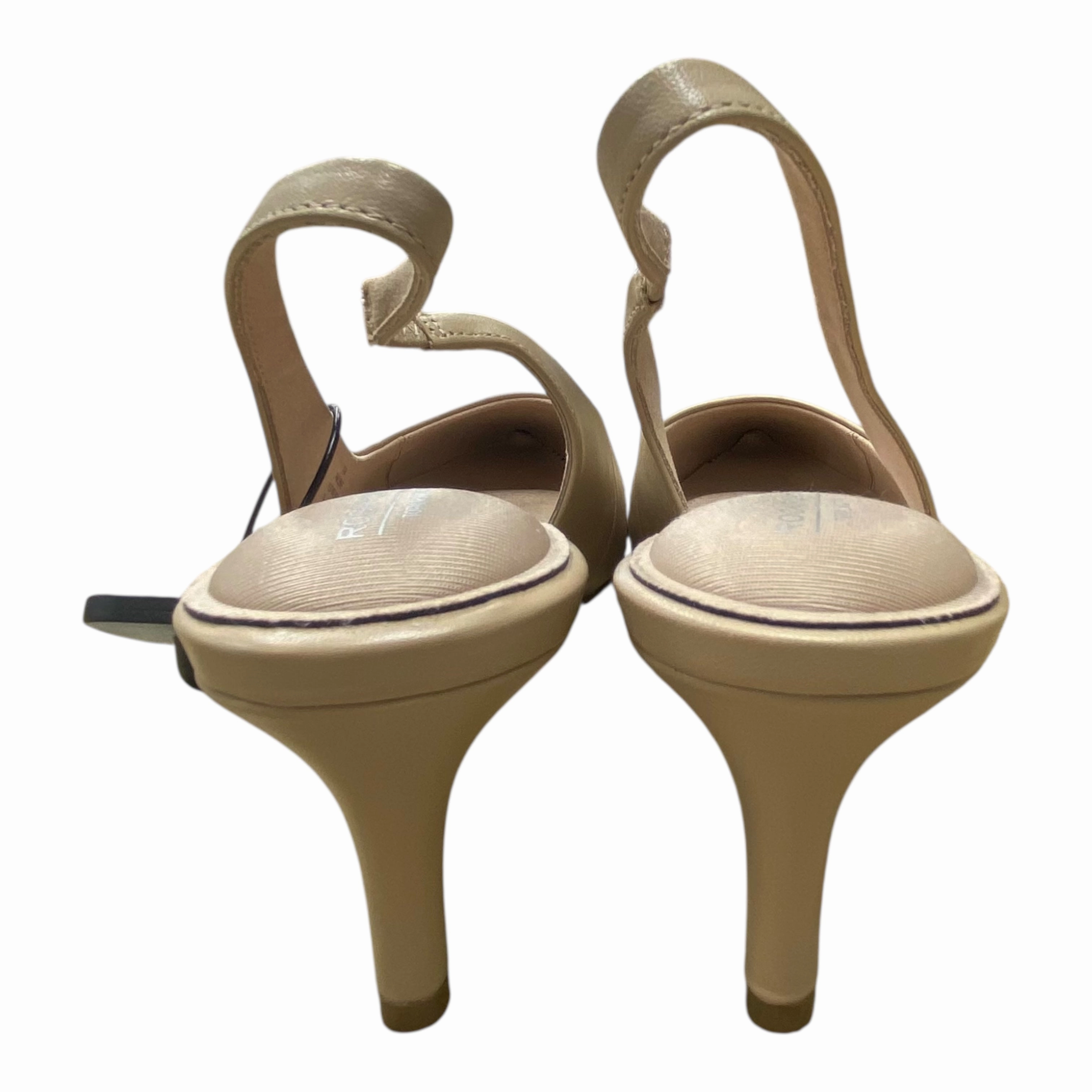 Shoes Heels Kitten By Rockport In Tan, Size:7.5 Peacock High Heels