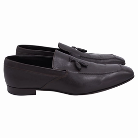 Loafers Bar Zegna Tassel Loafers in Brown Leather