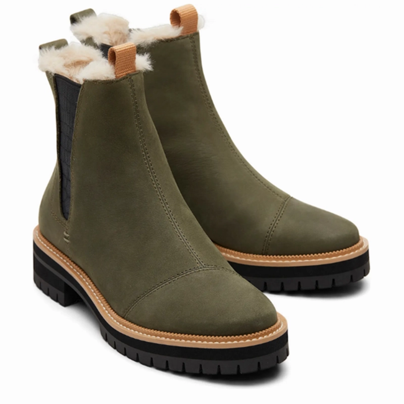 Chino With Chelsea Boots Toms Dakota Chelsea Boot in Tarmac Olive - Women's