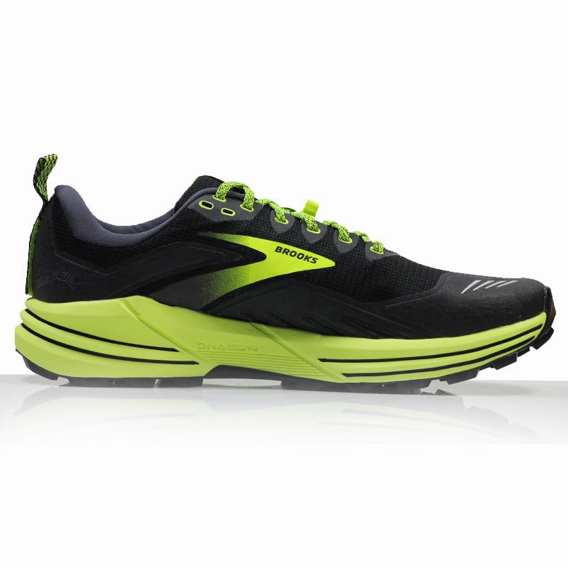 Brooks Cascadia 16 Men's Trail Shoe - Black/Ebony/Nightlife Vitality Running Shoes Discount