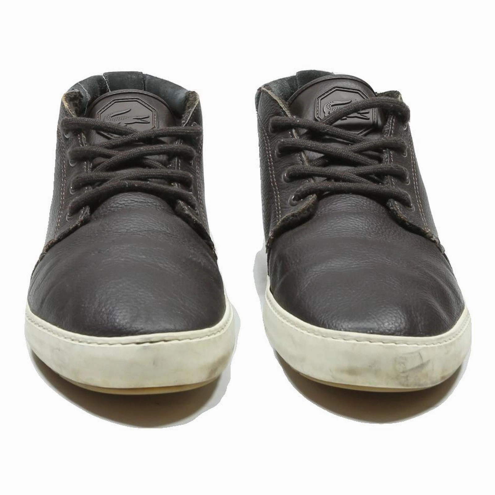 Boots For Kids Girls LACOSTE Chantaco Mens Leather Ankle Boots Brown UK 9.5 Casual Stylish