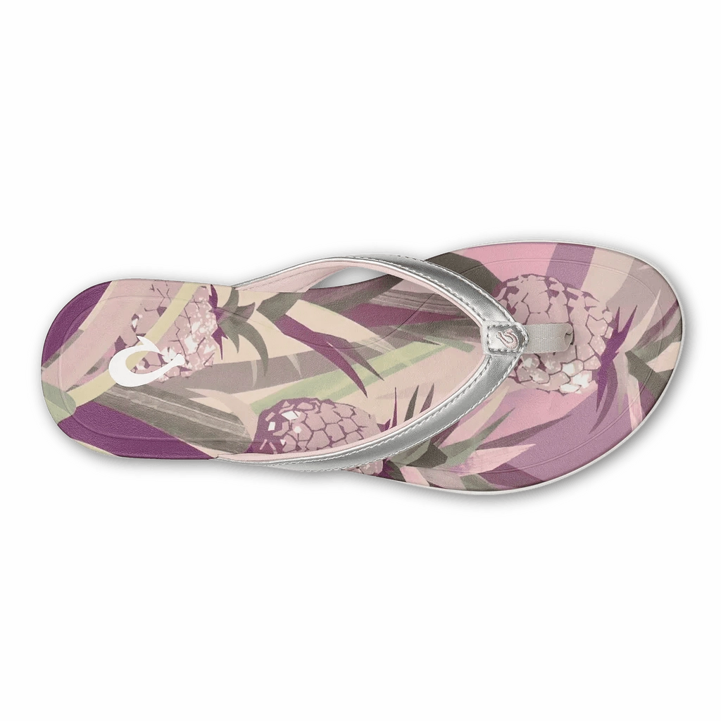 Spanish Word For Flip Flop Olukai Women's Ho'opio Hau - Silver/Pineapple