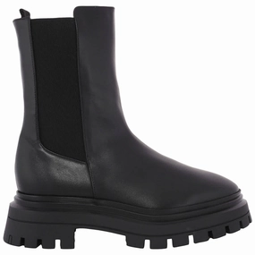 Atlas Chelsea Boot Stuart Weitzman Black Leather Bedford Bootie