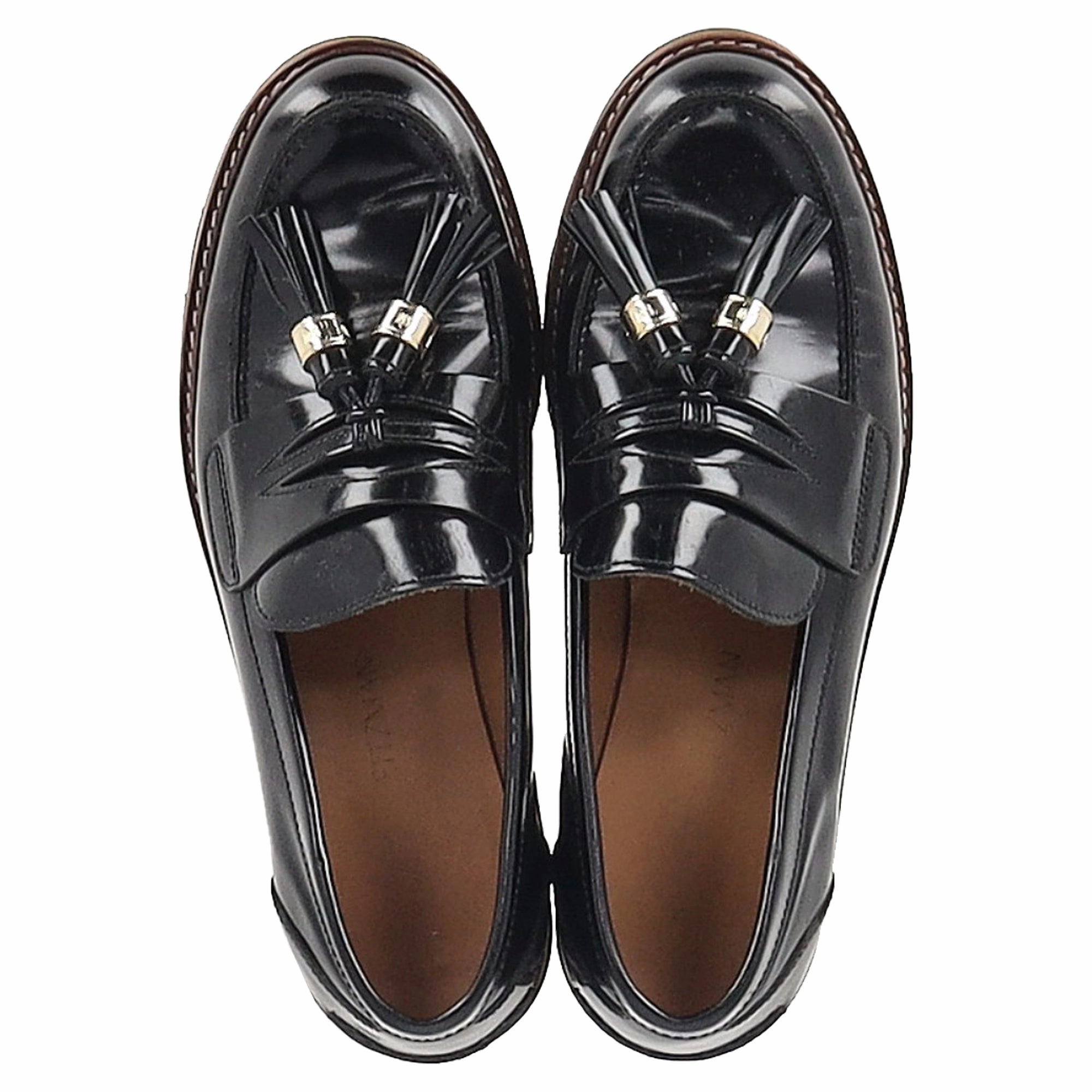 Soho Loafers Stuart Weitzman Manila Loafers in Black Patent Leather
