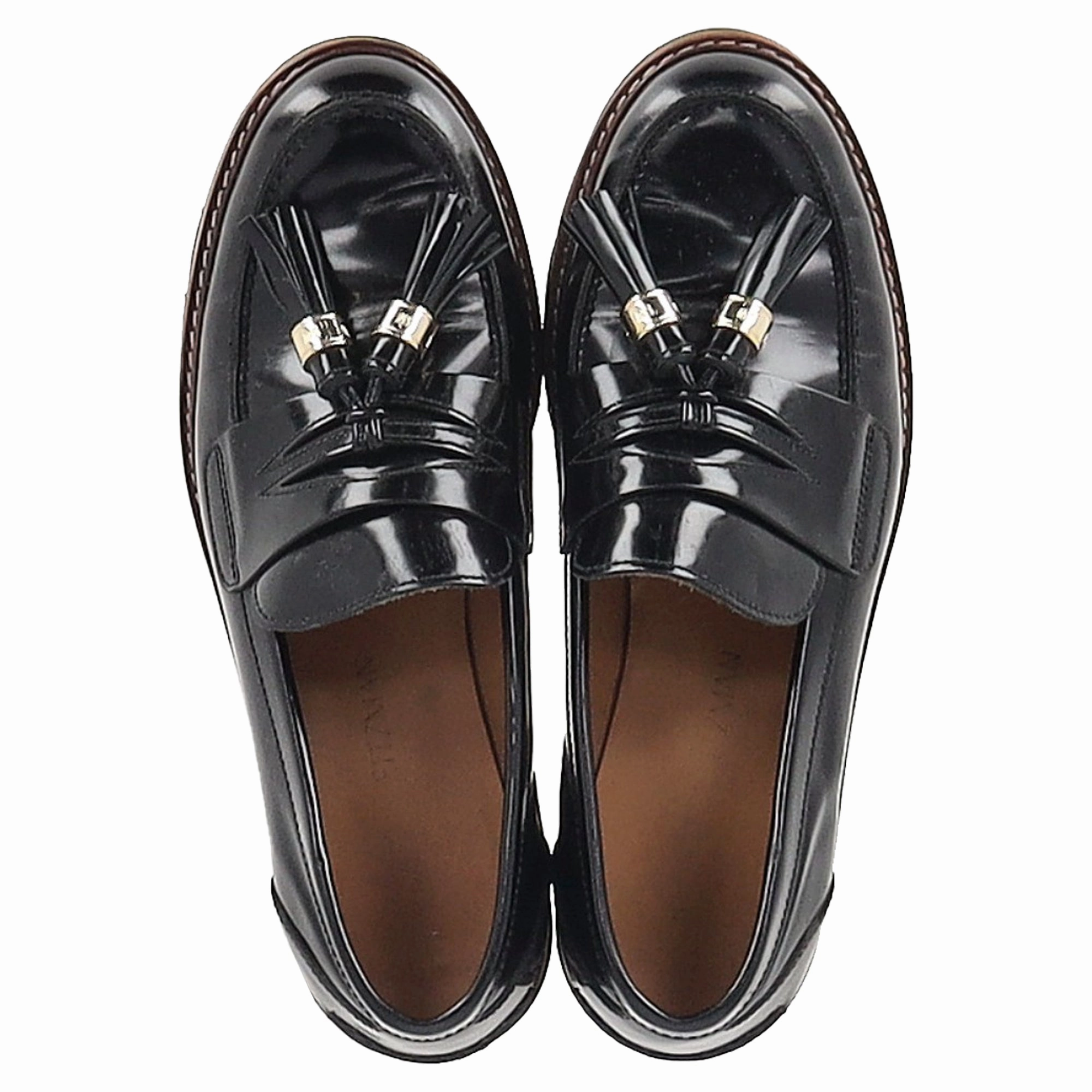 Do Leather Loafers Stretch Stuart Weitzman Manila Loafers in Black Patent Leather