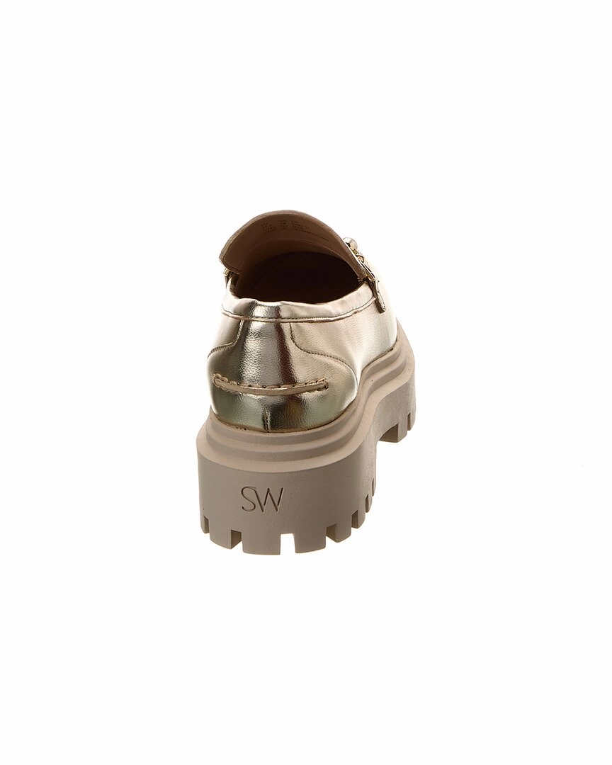 Loafers Bamboo Stuart Weitzman Perla Ulra Lug Leather Loafer