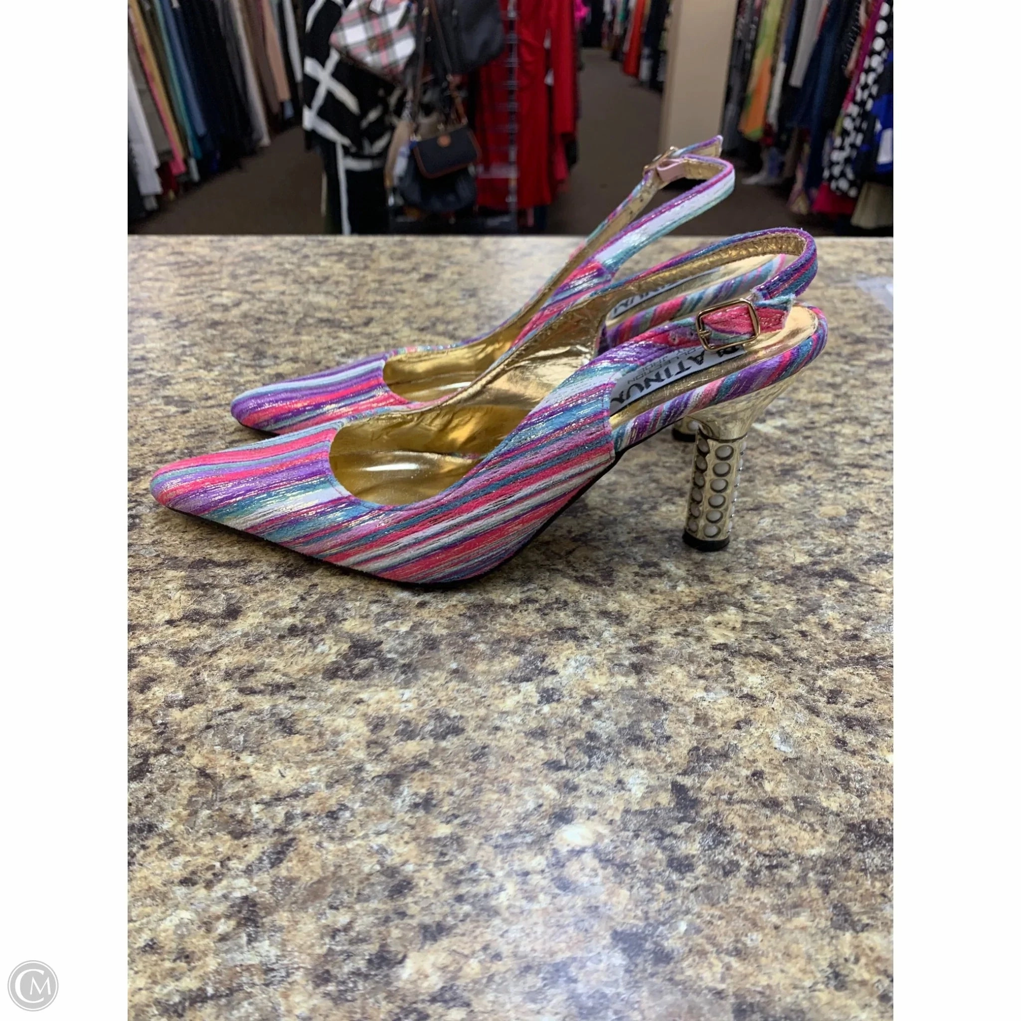 Shoes Heels Kitten By Platinum In Multi-colored, Size: 8 Knee High Boots Platform Heel