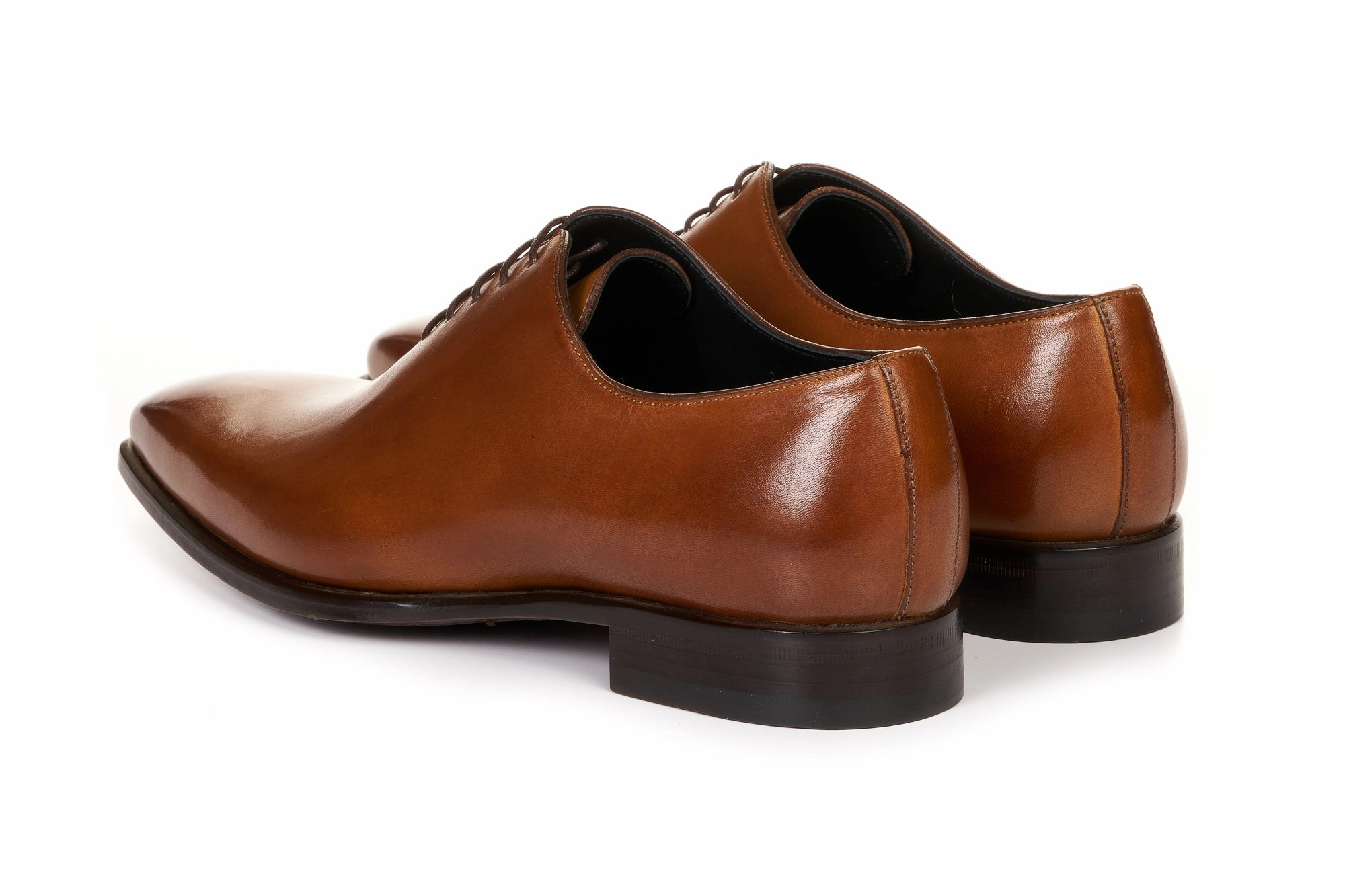 Shuler Bicycle Oxfords The Ramses Wholecut Oxford - Cognac Brown