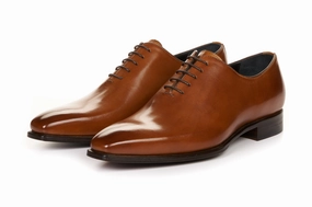 Davidson Grand Longwing Oxfords The Ramses Wholecut Oxford - Cognac Brown