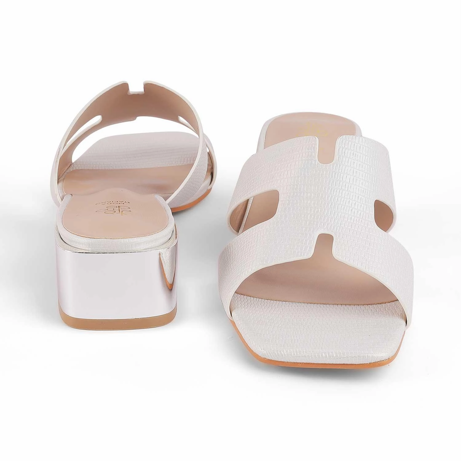 Tresmode Incredible White Women's Dress Block Heel Sandals Sandals Shop