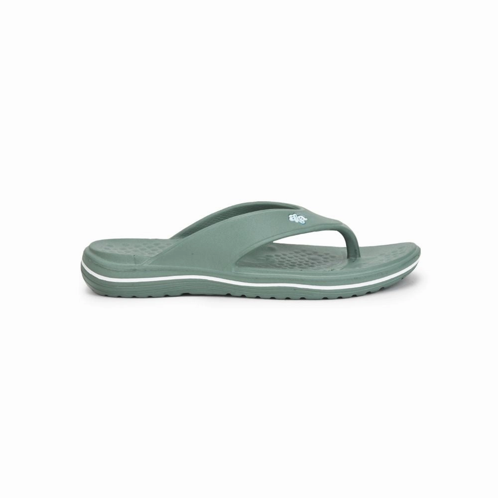 Fur Flip Flops A-HA Casual Green Flip Flop For Men BEACHTIME By Liberty