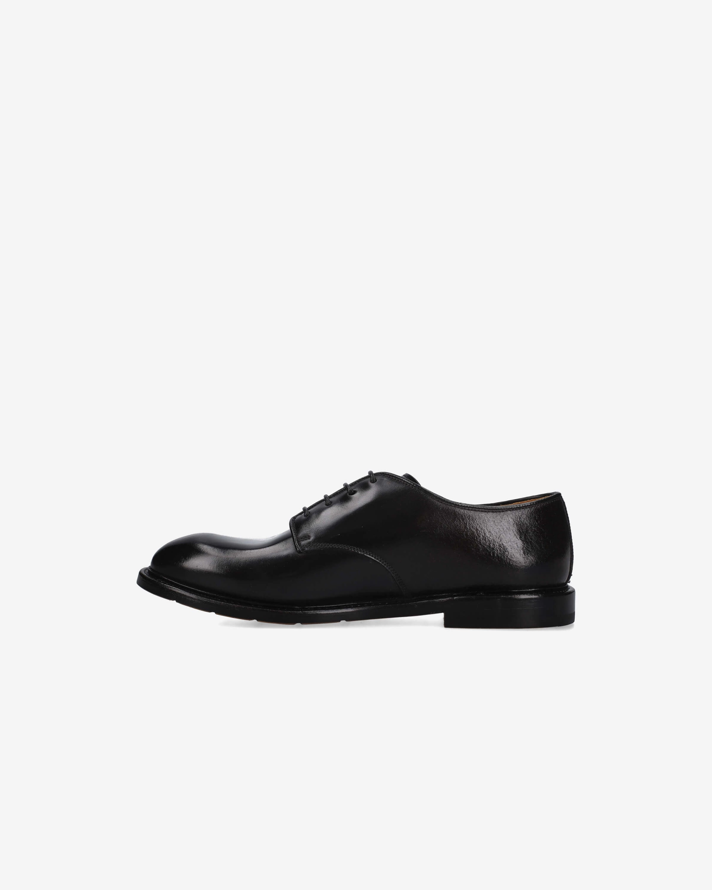 Horse Leather Derby with Logo Lettering Detail 32102AA The Derby Shoe