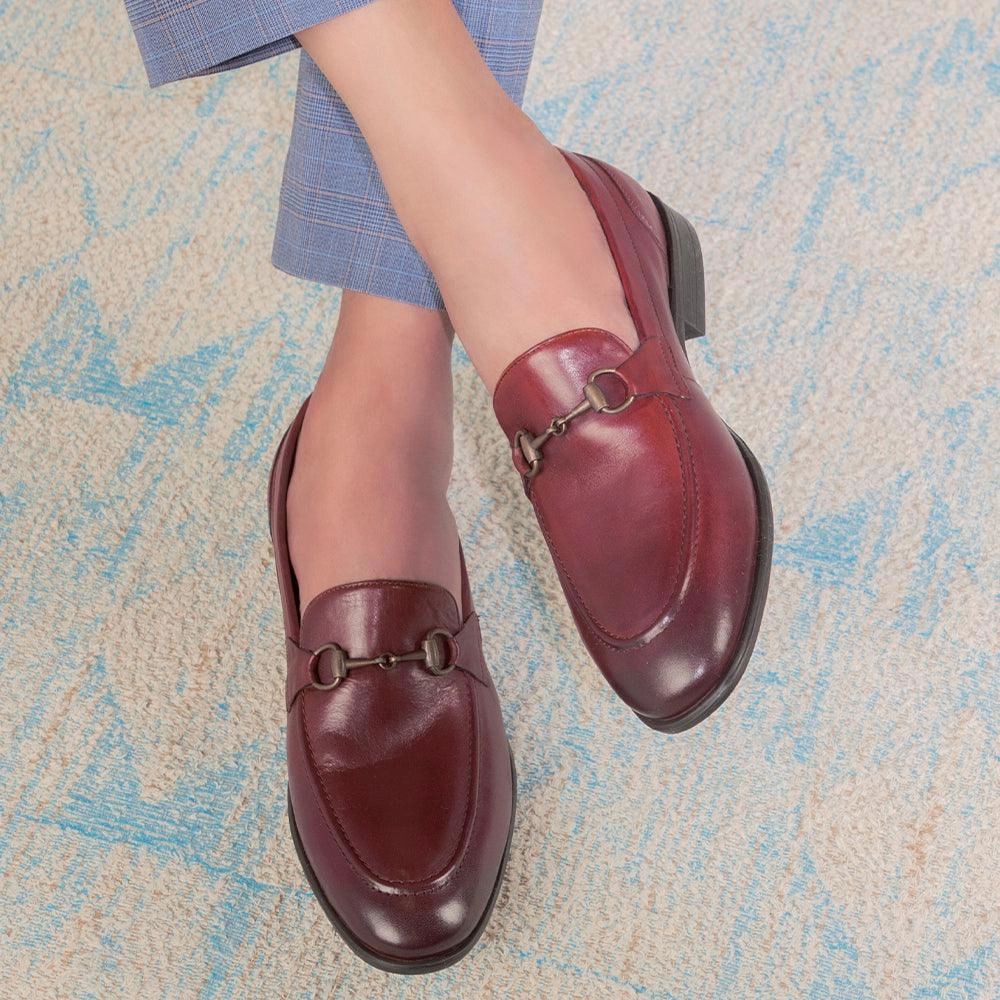 The Pierre Brown Men's Leather Horse-Bit Loafers Tresmode Most Comfortable Loafers