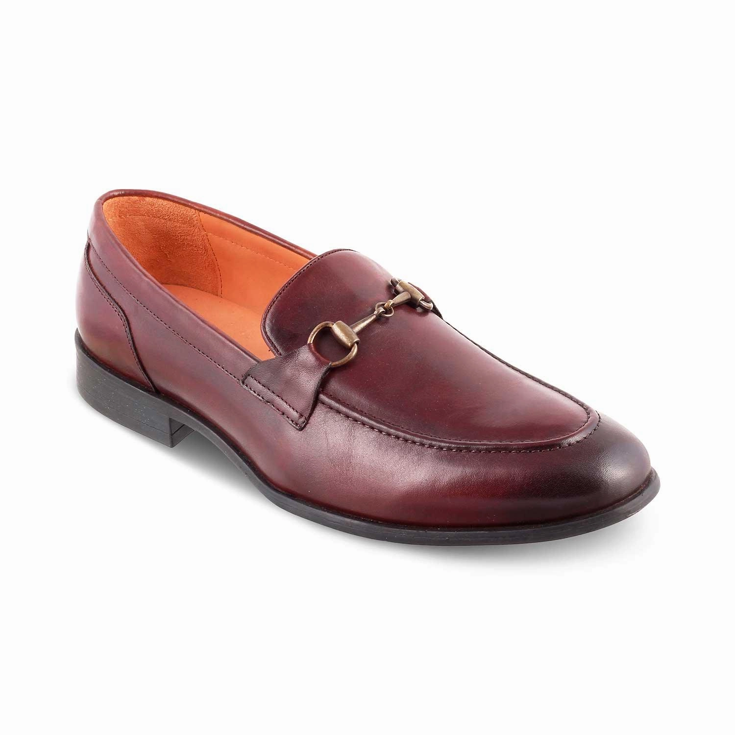 Aetrex Loafers The Pierre Brown Men's Leather Horse-Bit Loafers Tresmode