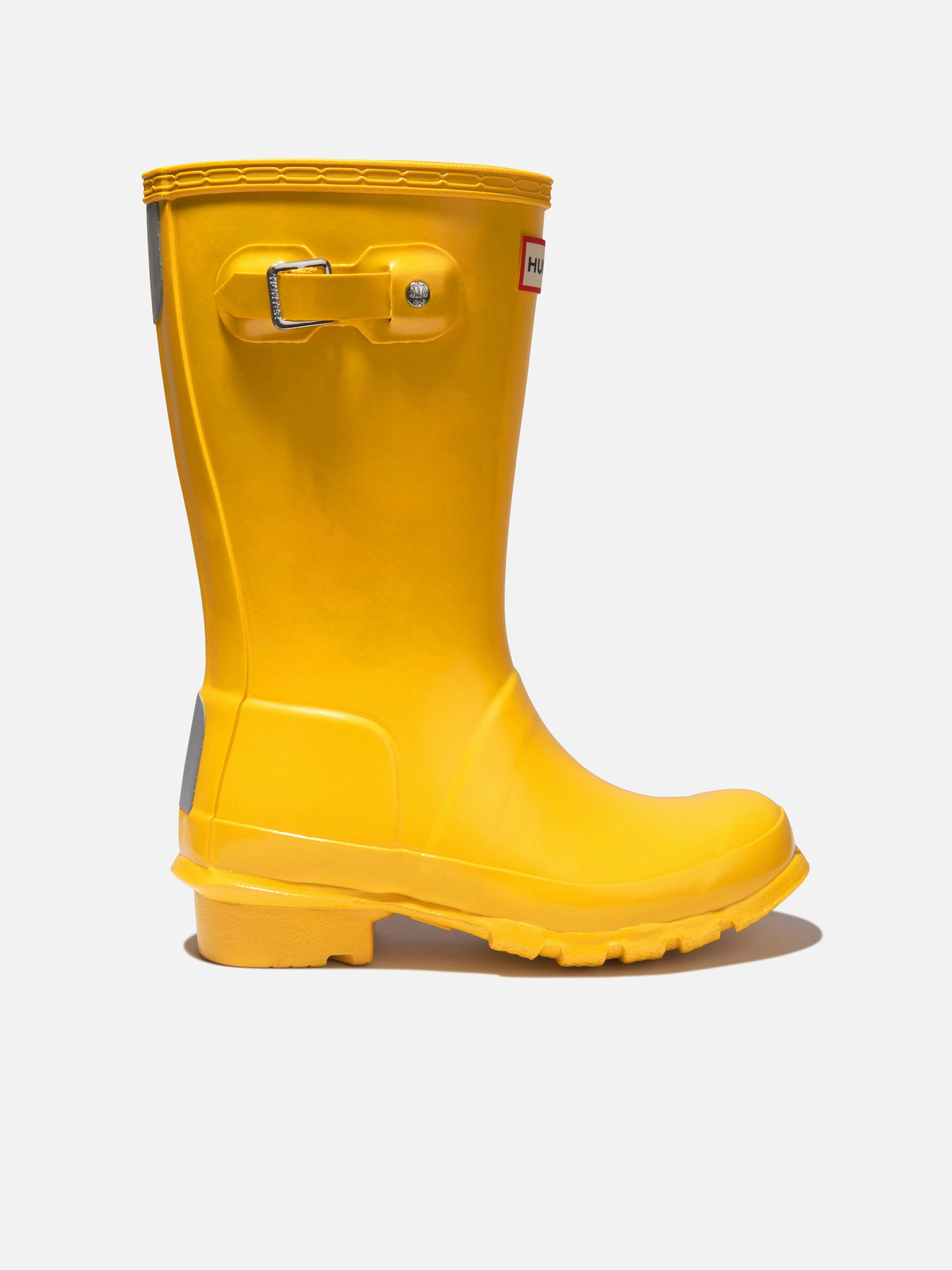 Hunter Kids Original Gloss Wellington Boots in Yellow Men's Western Boots