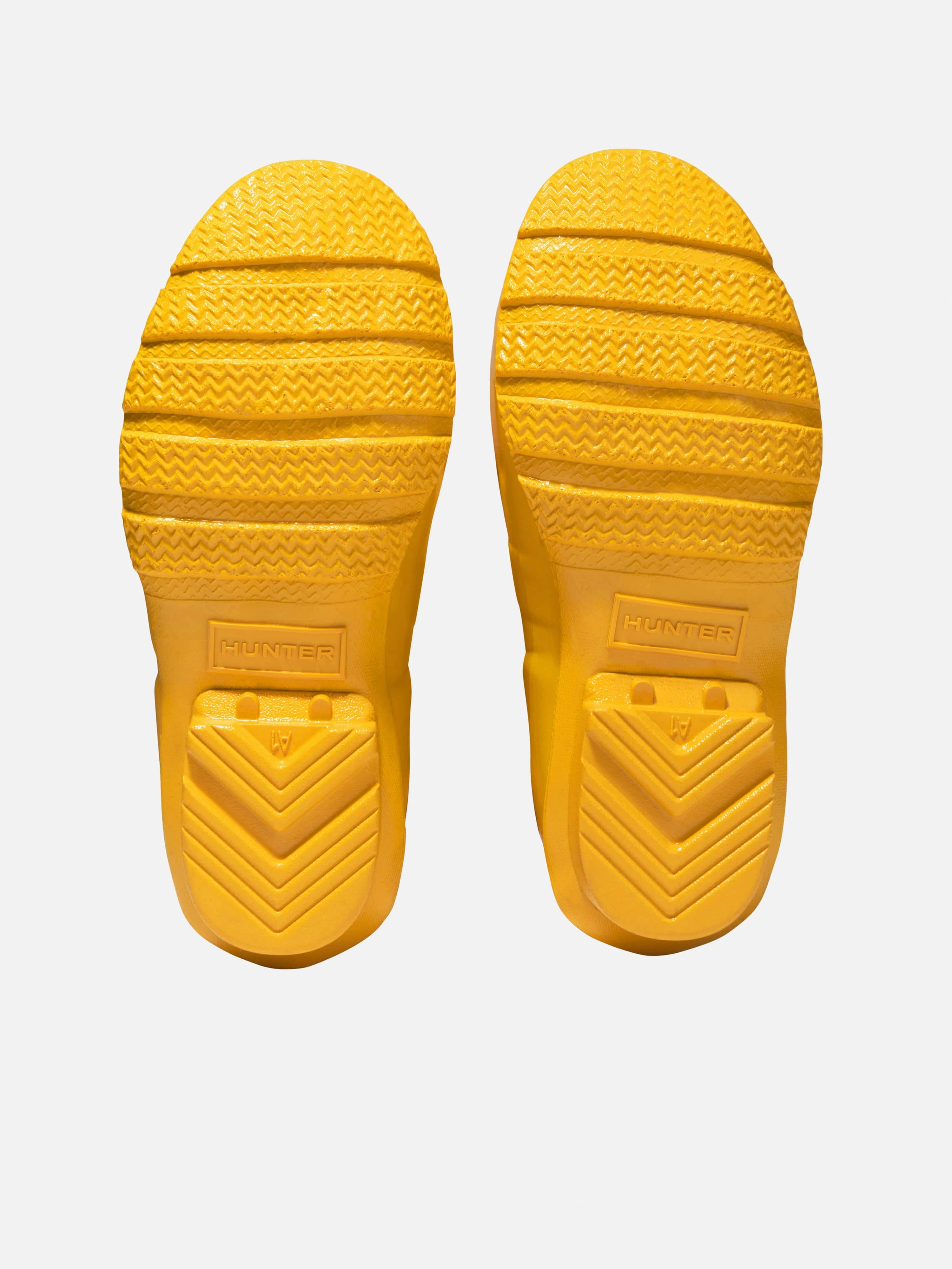 Hunter Kids Original Gloss Wellington Boots in Yellow Insulated Safety Toe Boots