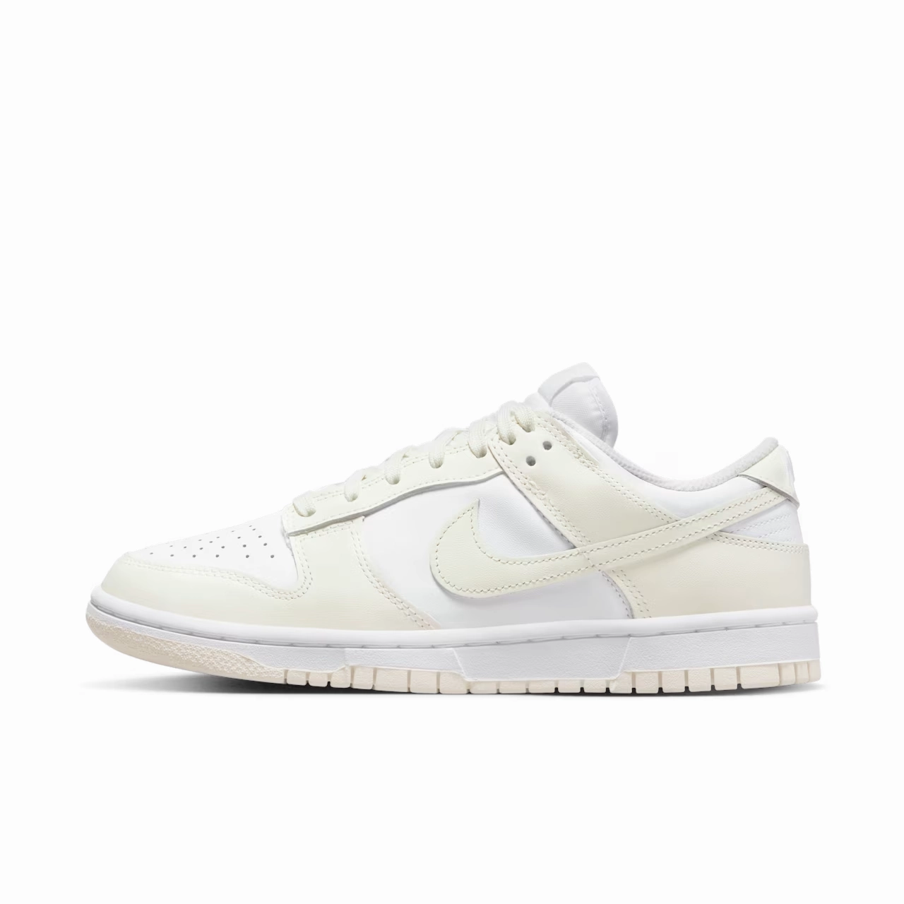 Nike Basketball Lebron Shoes Nike Dunk Low DD1503-121 Sneakers Womens White Leather Lifestyle Shoes FD1284
