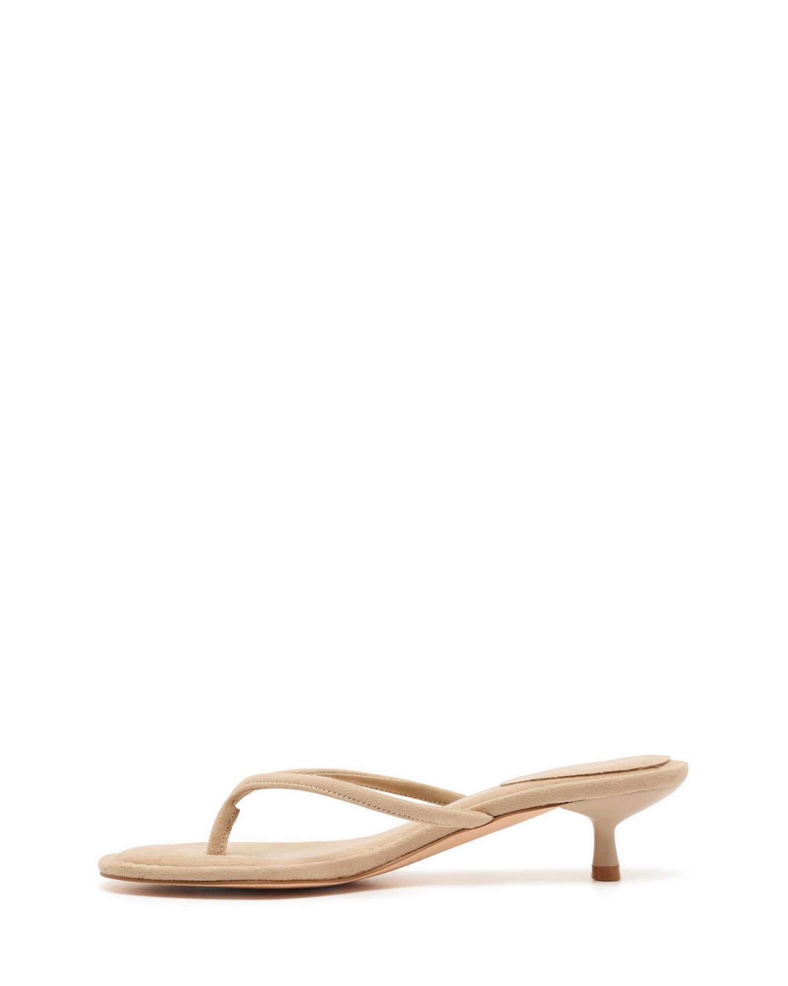 Nice High Heels Suki Thong Heel Cashew Suede