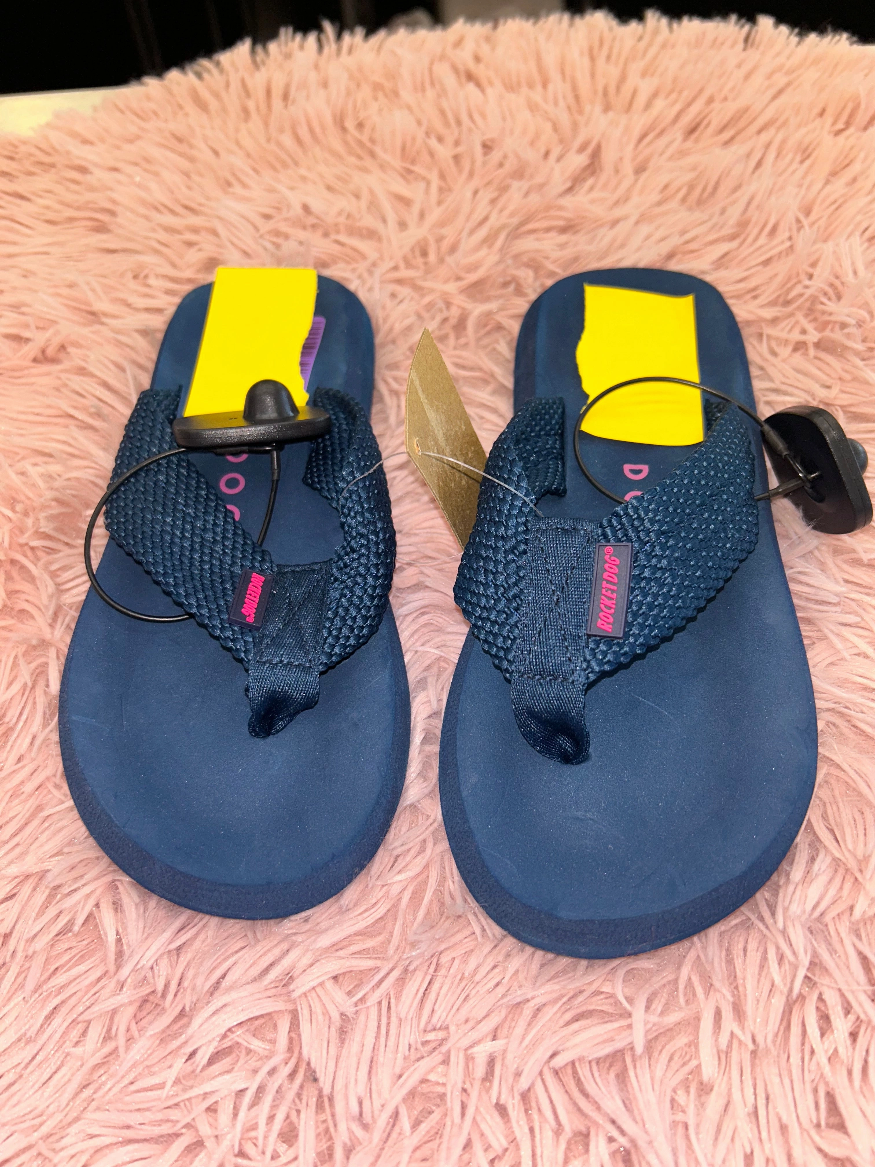 Flip Flops Most Comfortable Sandals Flip Flops By Rocket Dogs In Navy, Size: 6