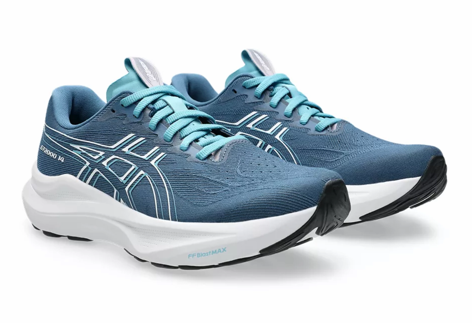 Yoga Training Shoes Womens ASICS GT-2000 14- Winter Sea/White