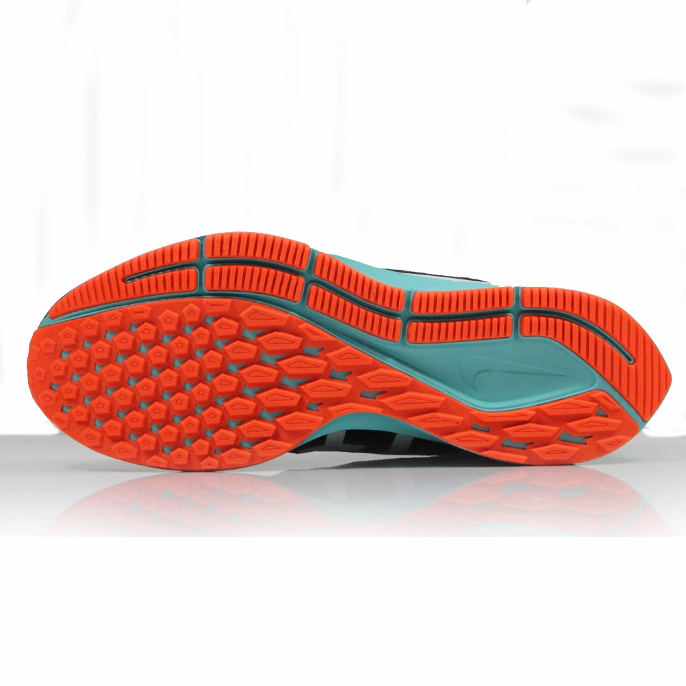 Nike Air Zoom Pegasus 36 Men's Running Shoe - Black/Turquoise/Aurora/Metallic Summit White Shoes For Running In The Winter