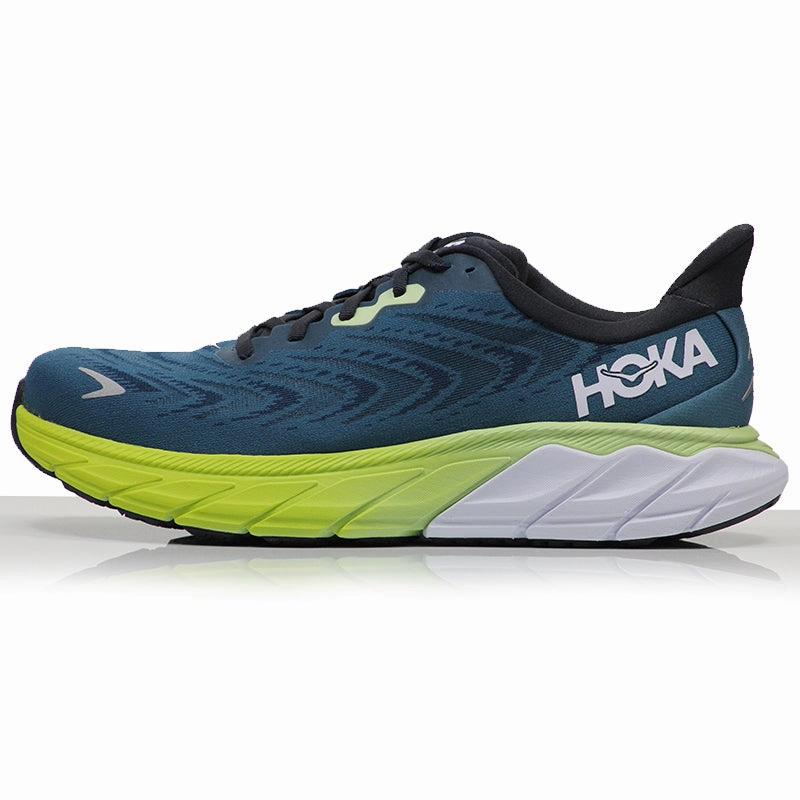 Hoka One One Arahi 6 Men's 2E Wide Fit Running Shoe - Blue Graphite/Blue Coral Best Value Running Shoes