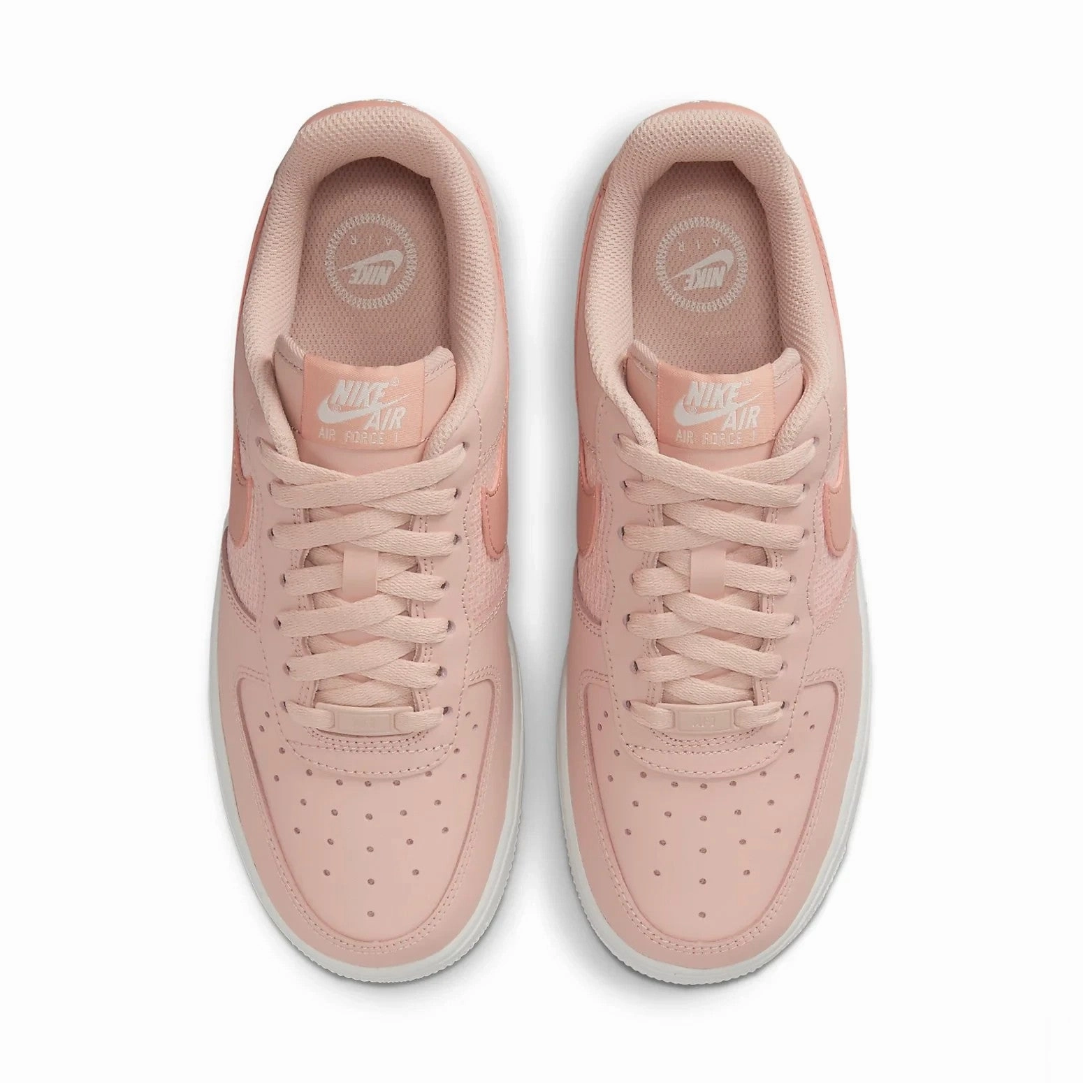 Nike Air Force 1 Low DJ9945-600 Sneakers Women's Pink Leather Lifestyle Shoes Neutral Nike Shoes