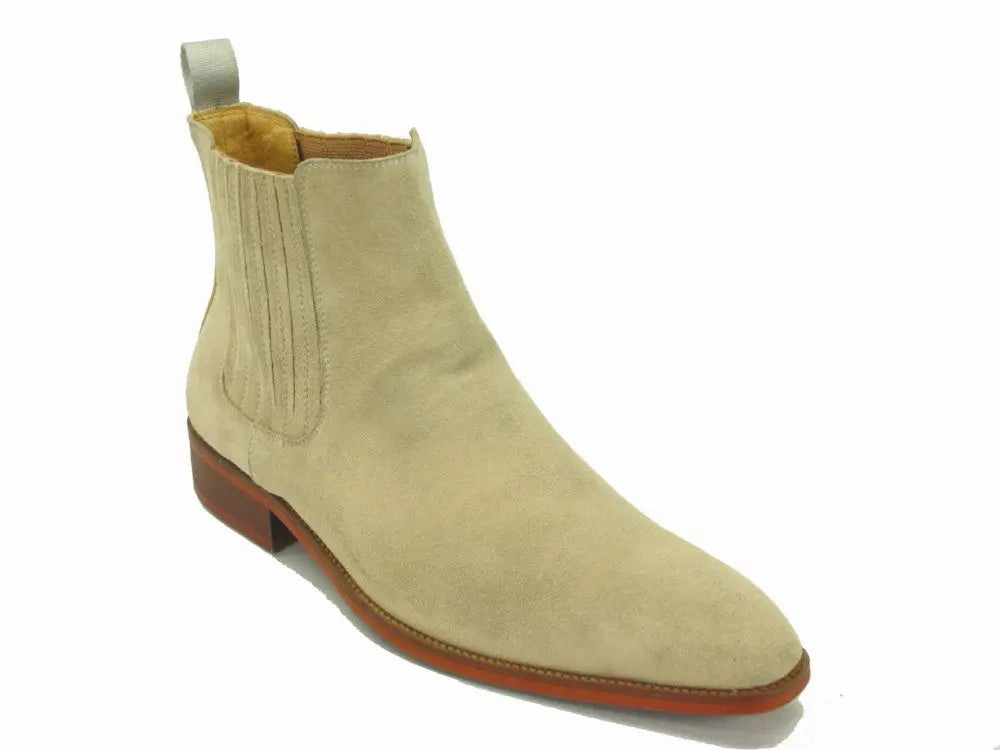 Leather Suede Chelsea Boots Chelsea Boots With Loose Jeans