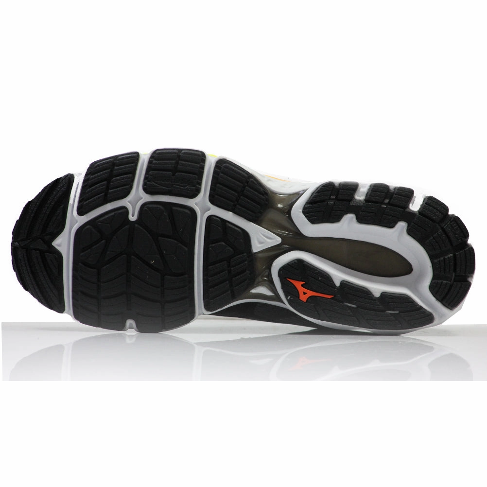 Mizuno Wave Inspire 16 Men's Running Shoe - Castlerock/Phantom/Shocking Orange Running Shoes Shoe Laces