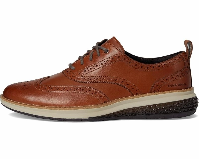 Cole Haan Men's OriginalGrand Energyweave - British Tan/Ivory Shoes Concourse Waterproof Oxfords