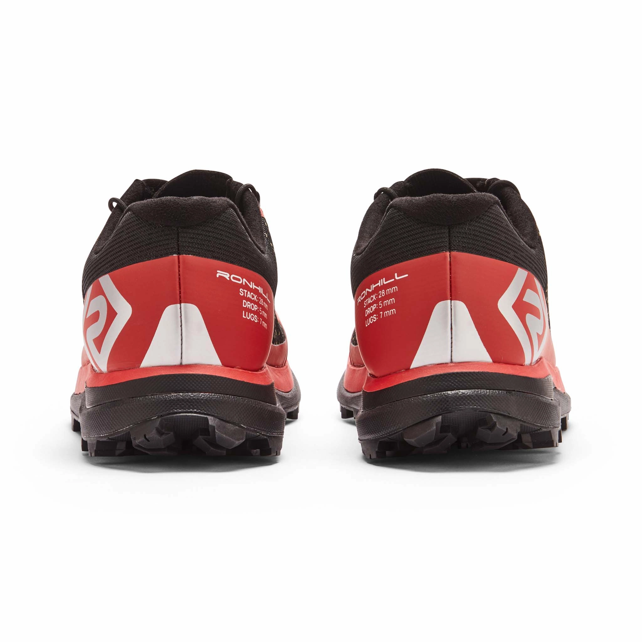 Lightweight Trail Hiking Shoes Ronhill | Men's Reverence Running Shoes - Black/Red