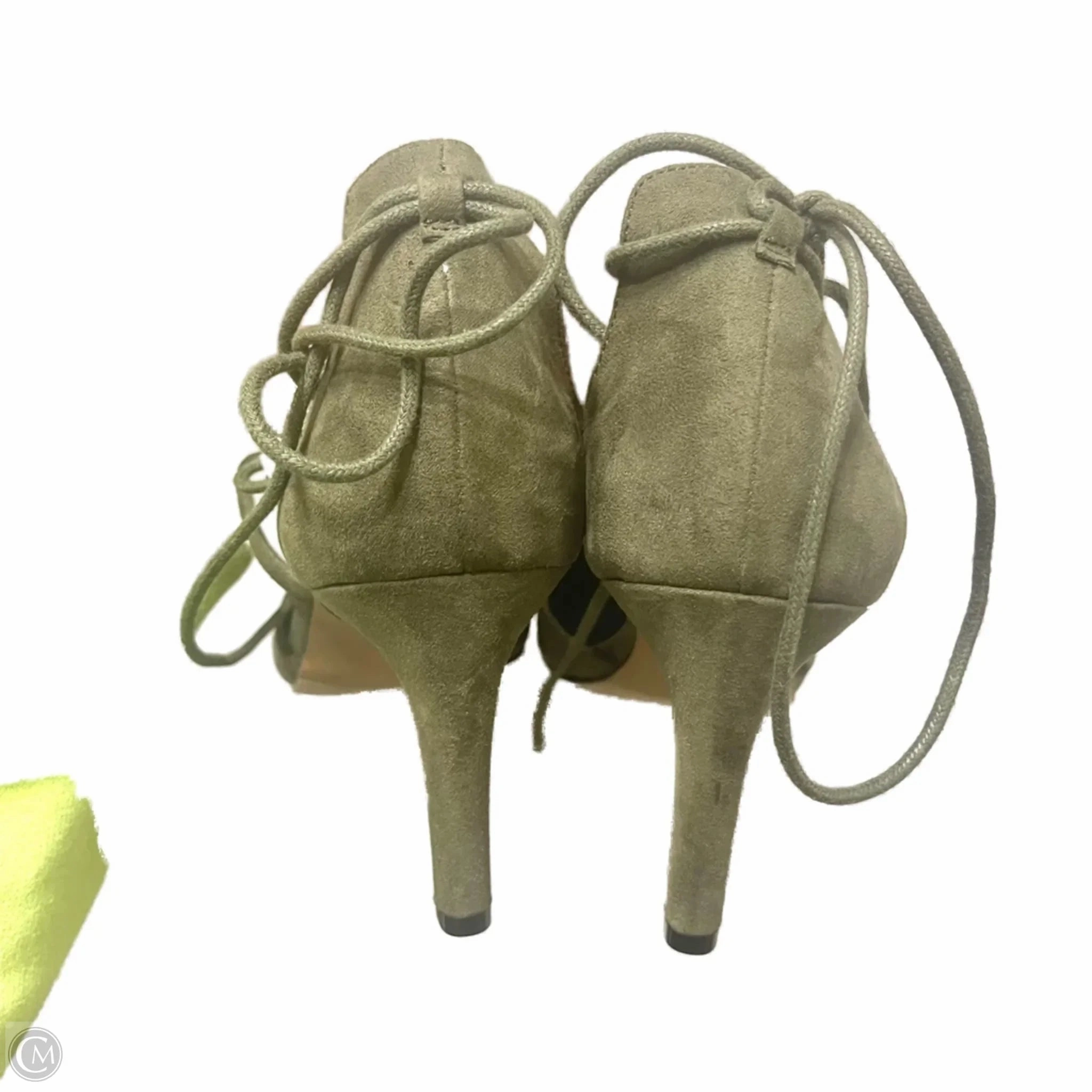 High Heel Race In Dc Shoes Heels Kitten By Kelly And Katie In Green, Size: 9