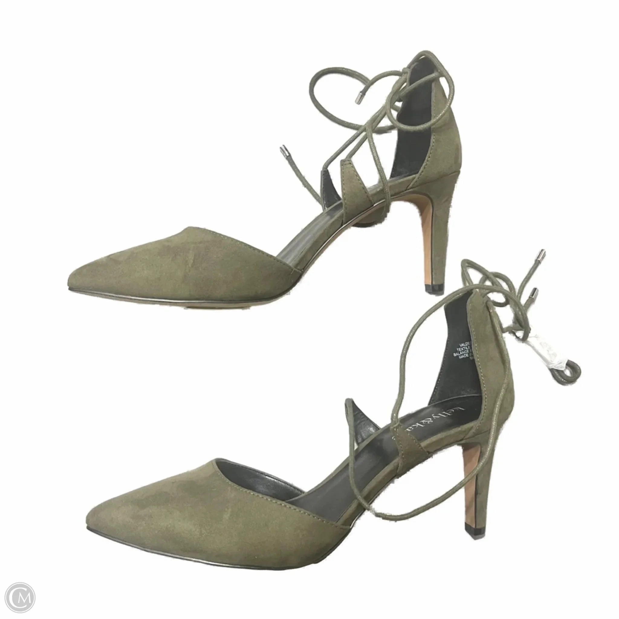 Shoes Heels Kitten By Kelly And Katie In Green, Size: 9 High Heeled Dress Shoes