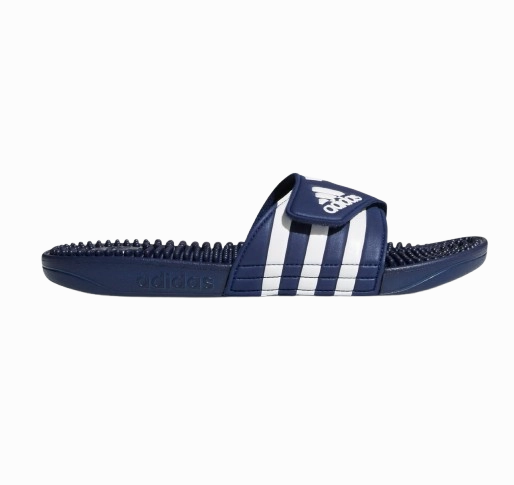 Adidas Men's Adissage Slides - Dark Blue / Cloud White / Dark Blue Ds Slippers